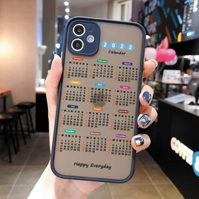 2022 Calendar iPhone Case-Fonally-For iPhone 13 Pro Max-Midnight Blue-