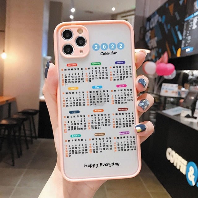 2022 Calendar iPhone Case-Fonally-For iPhone 13 Pro Max-Pink-