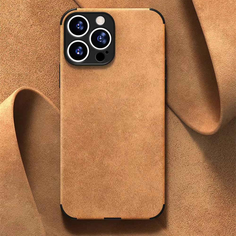 Suede Leather iPhone Case