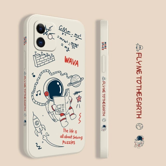 Astronaut and Equations iPhone Case-Fonally-For iPhone 13 Pro Max-A-