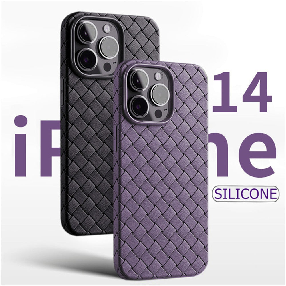 Breathable Weave Textured iPhone Case, For iPhone 12 Pro / Red Breathable Weave Textured iPhone Case, For iPhone 12 Pro / Red