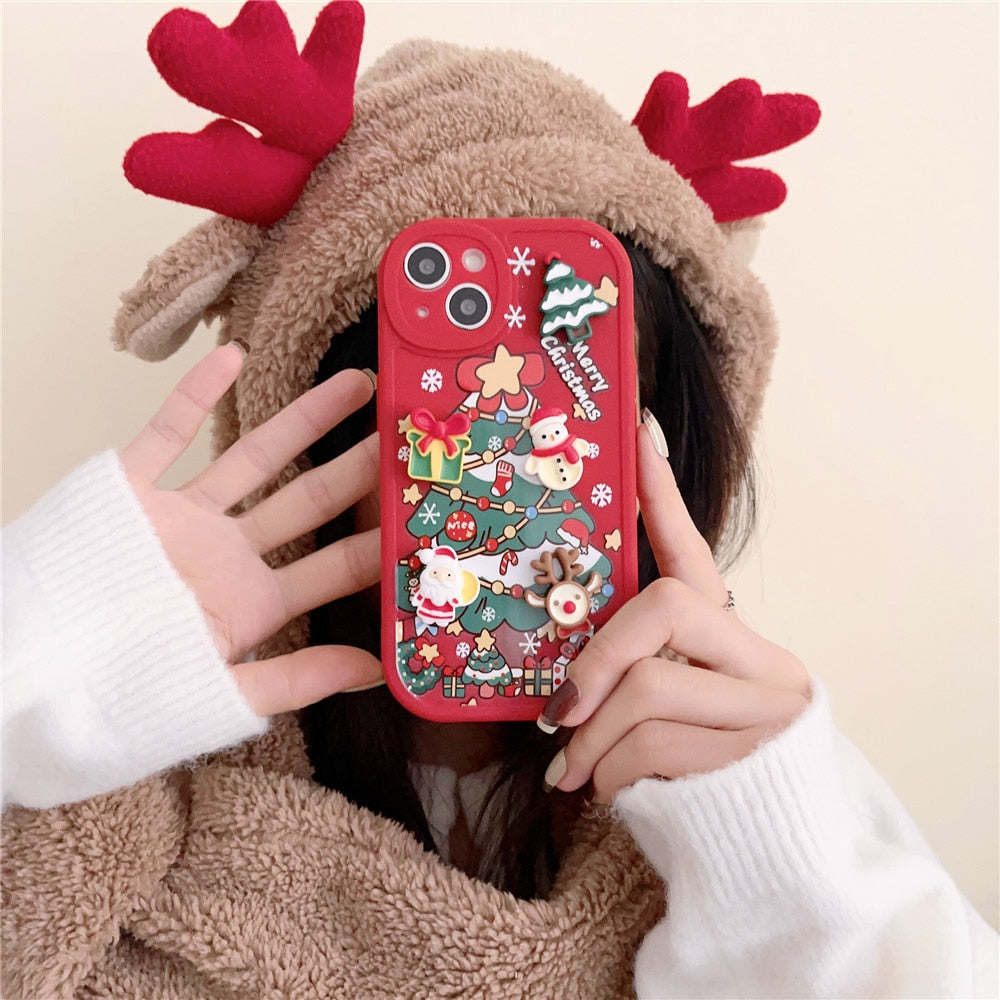 Christmas Tree 3D Gifts iPhone Case-Fonally-