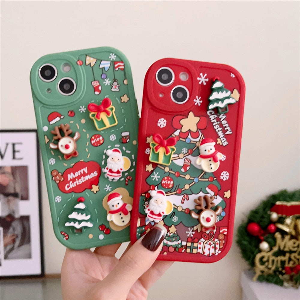 Christmas Tree 3D Gifts iPhone Case-Fonally-