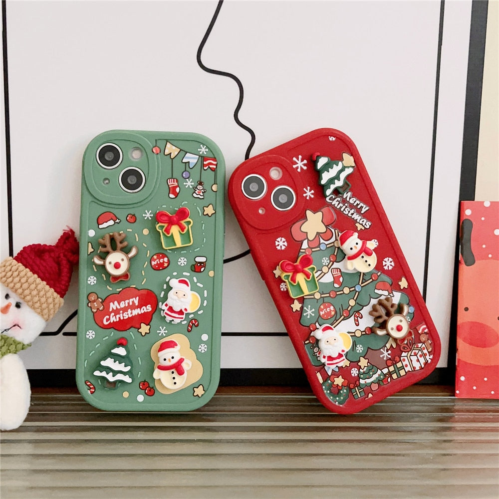 Christmas Tree 3D Gifts iPhone Case-Fonally-