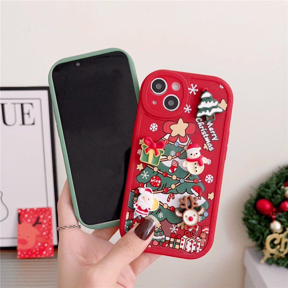 Christmas Tree 3D Gifts iPhone Case-Fonally-