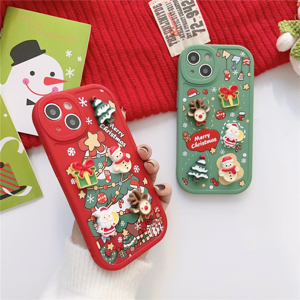 Christmas Tree 3D Gifts iPhone Case-Fonally-