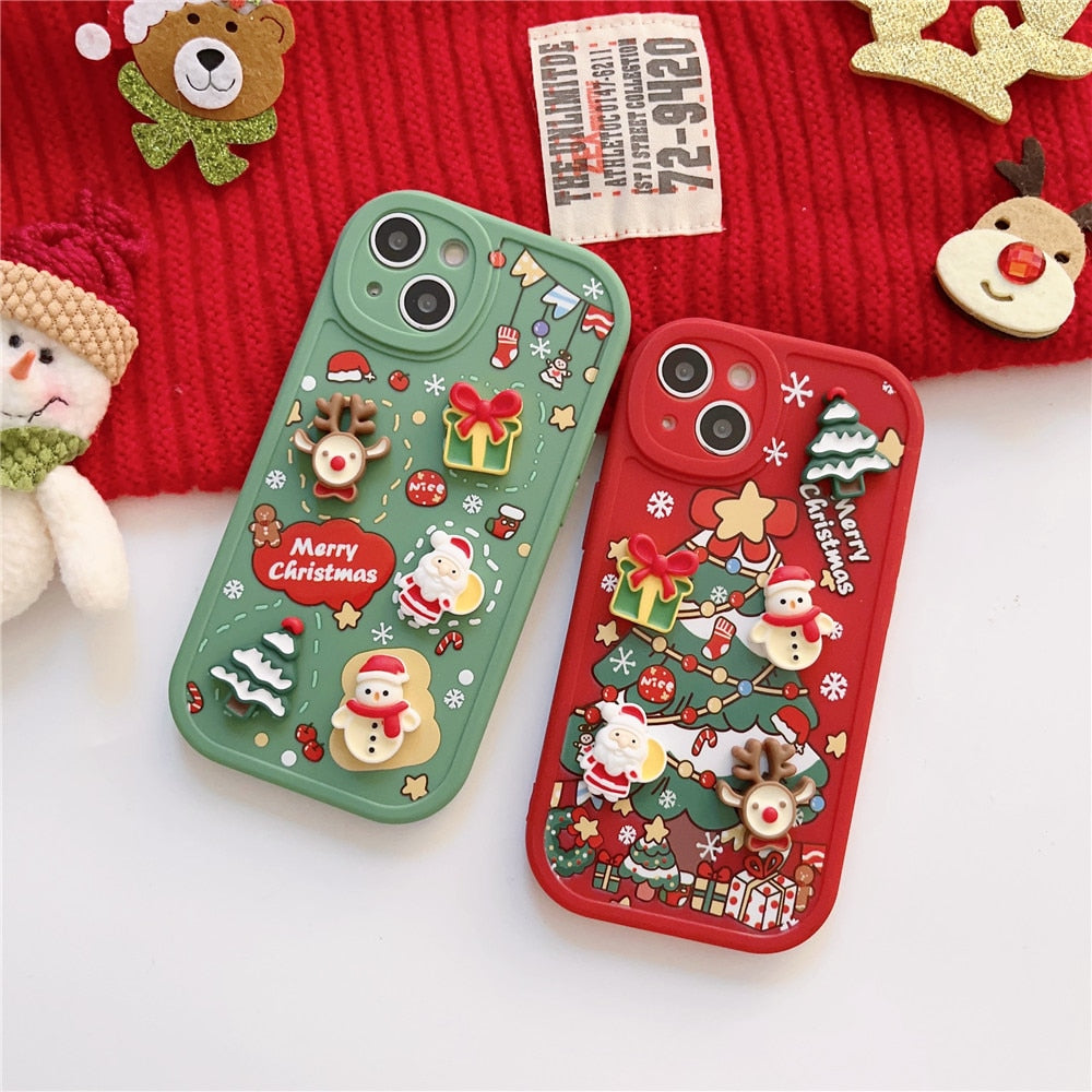 Christmas Tree 3D Gifts iPhone Case-Fonally-
