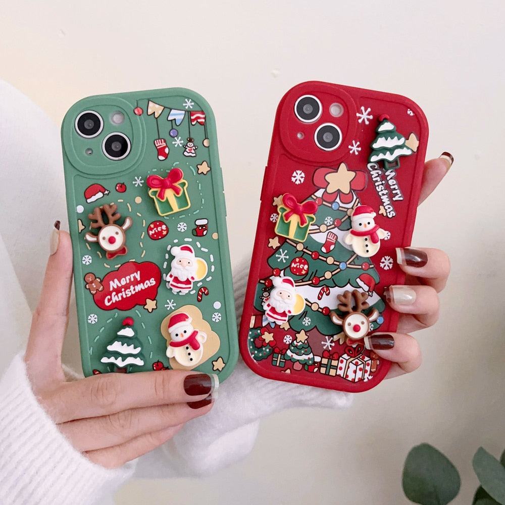 Christmas Tree 3D Gifts iPhone Case Christmas Tree 3D Gifts iPhone Case