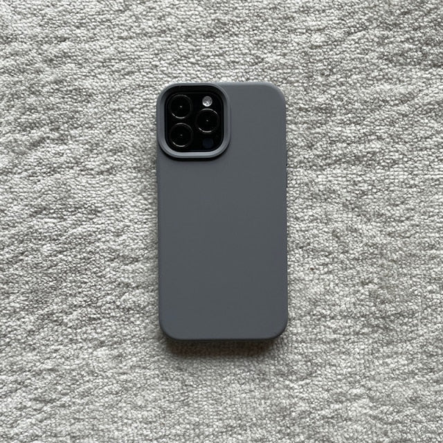 Classic Silicone iPhone Case-Fonally-For iPhone 13 Pro Max-Dark Grey-
