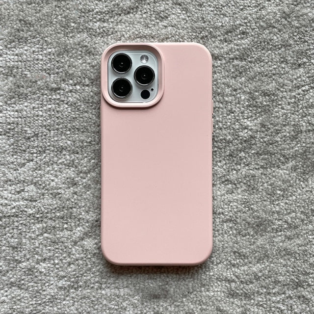 Classic Silicone iPhone Case-Fonally-For iPhone 13 Pro Max-Pink-