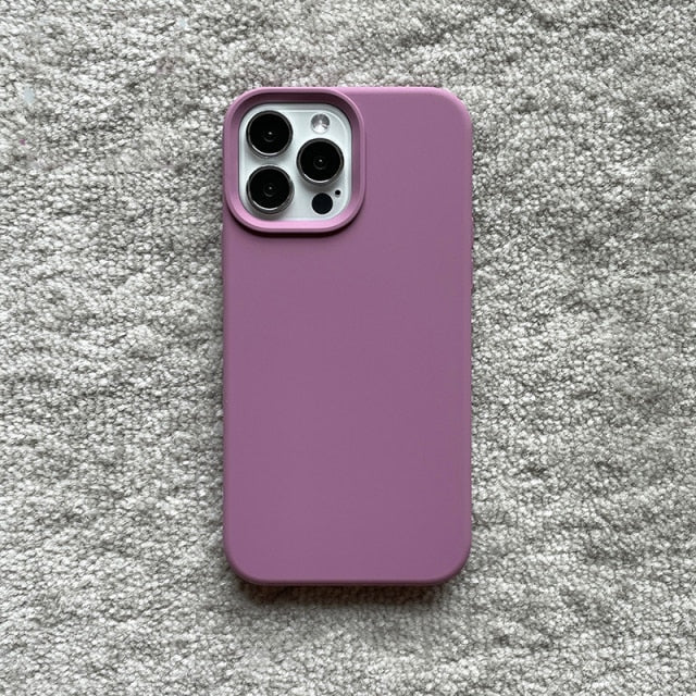 Classic Silicone iPhone Case-Fonally-For iPhone 13 Pro Max-Purple-