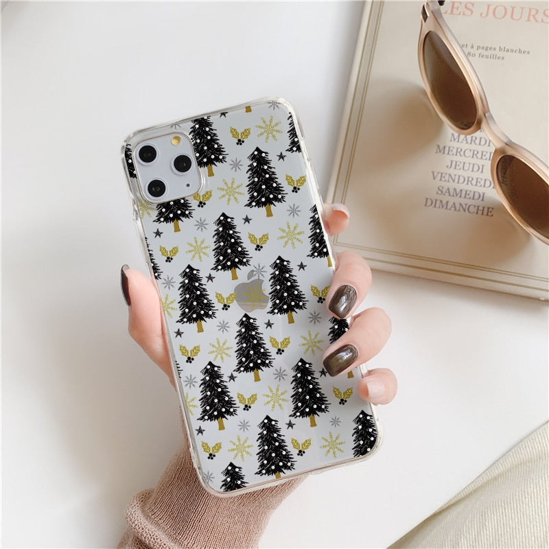 Clear Christmas Spirit iPhone Case-Fonally-For iPhone 12 Pro Max-12-