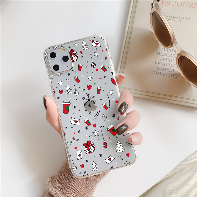 Clear Christmas Spirit iPhone Case-Fonally-For iPhone 12 Pro Max-4-