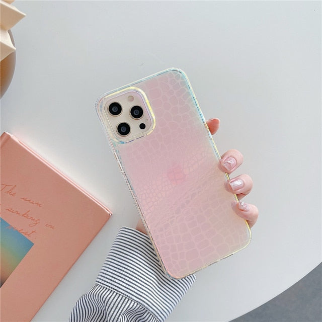 Color Shift Animal Print iPhone Case-Fonally-For iPhone 12 Pro Max-1-