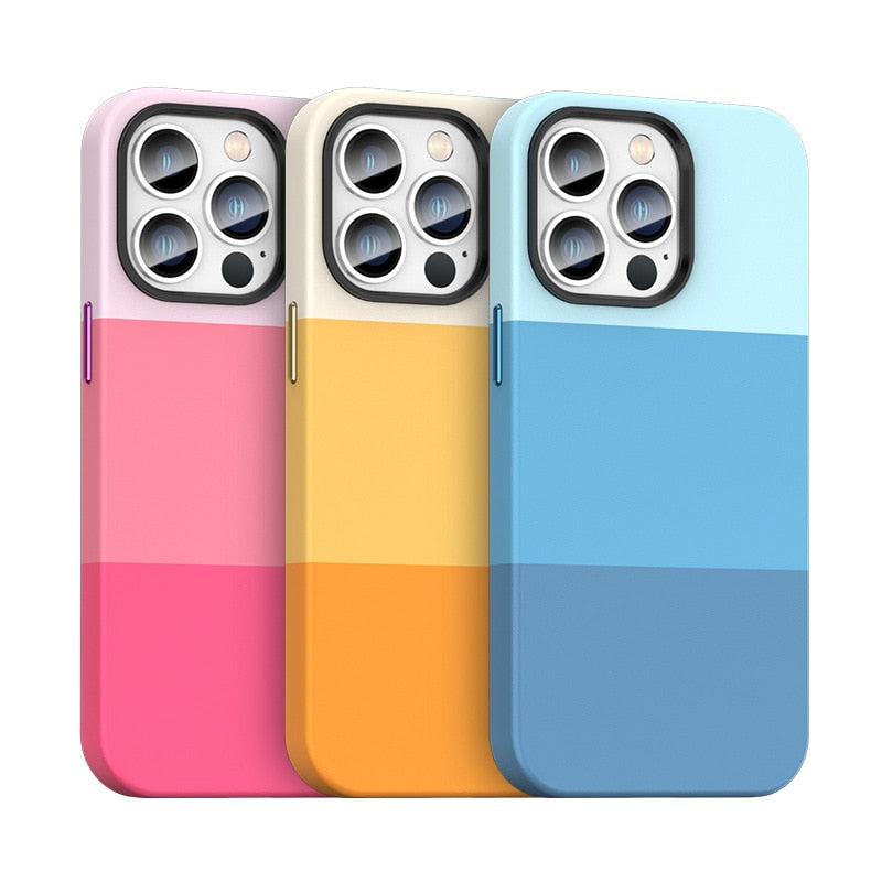 Contrasting Multicolor iPhone Case-Fonally-