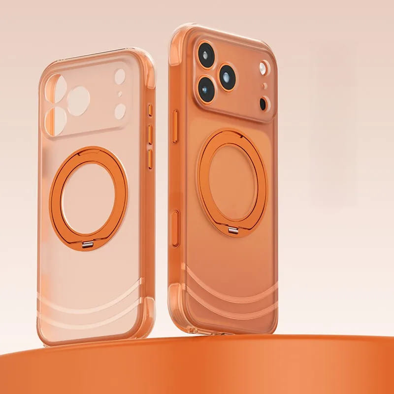 Corner Padded Translucent Large Ring iPhone Case