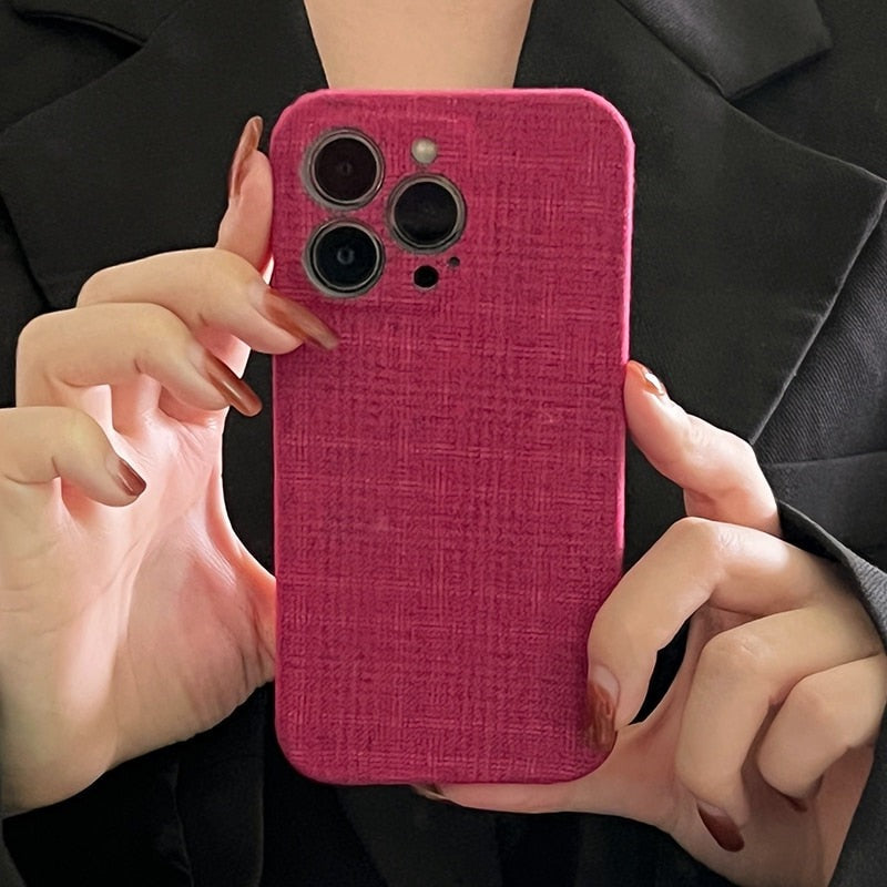 Cotton Fabric iPhone Case-Fonally-