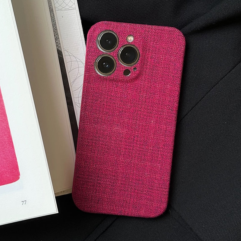 Cotton Fabric iPhone Case-Fonally-
