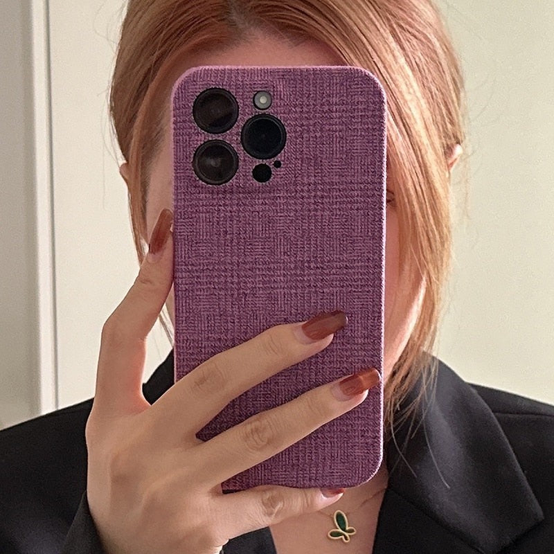 Cotton Fabric iPhone Case-Fonally-