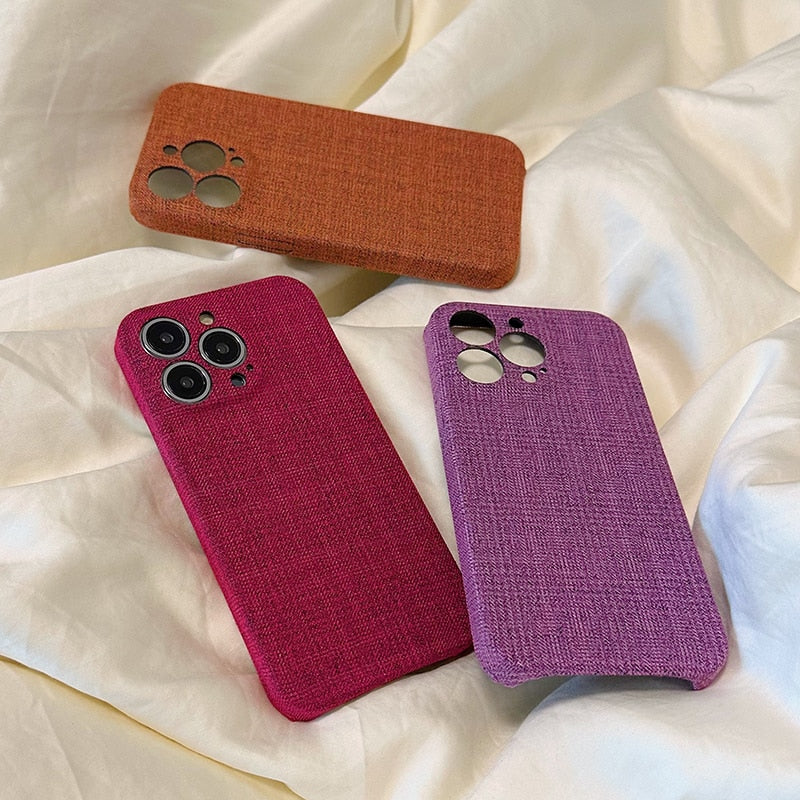 Cotton Fabric iPhone Case-Fonally-