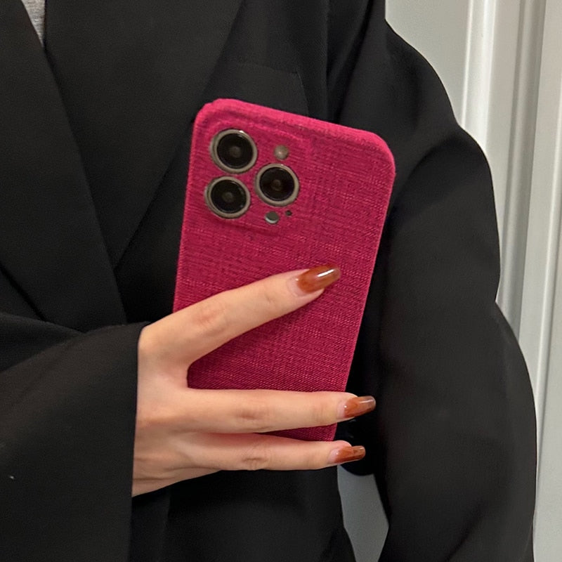Cotton Fabric iPhone Case-Fonally-