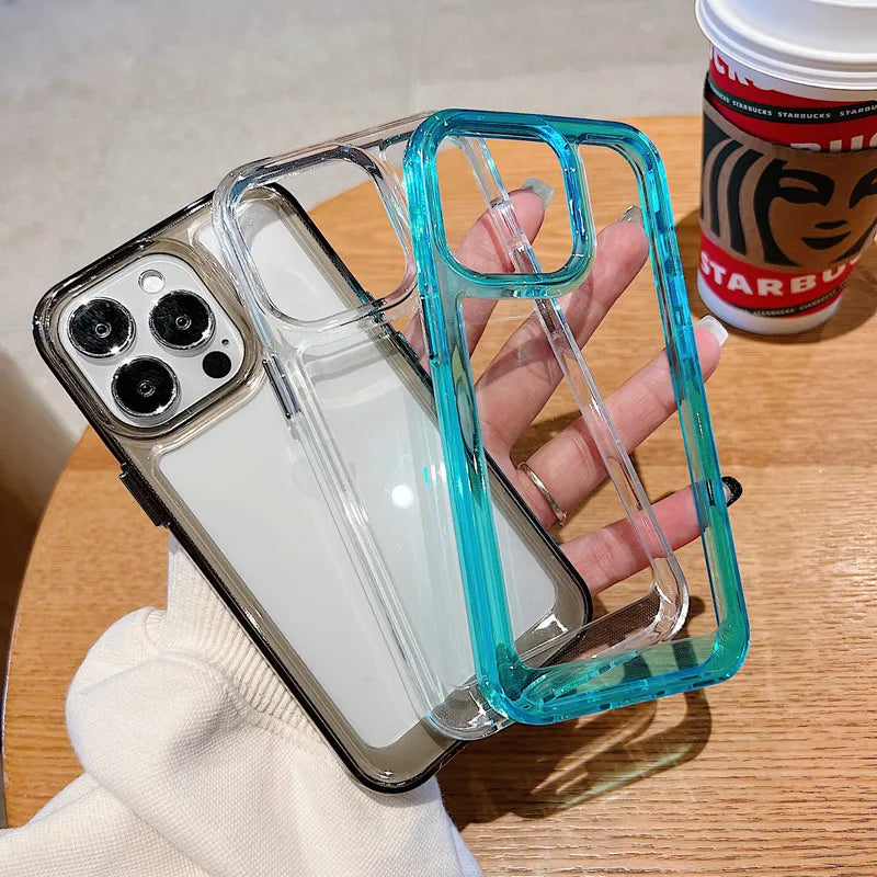 Crystal Clear Non Yellowing Shockproof iPhone Case-Fonally-