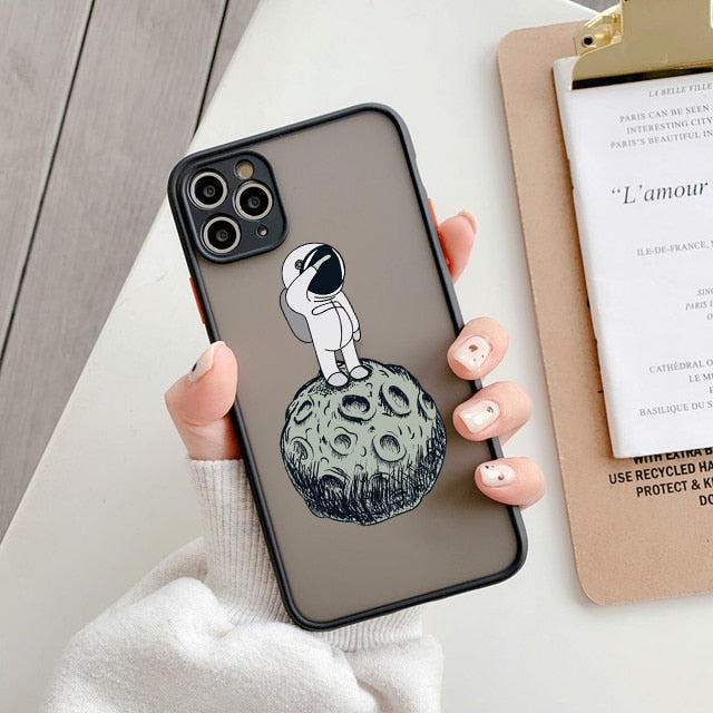 Cute Astronaut Planet iPhone Case-Fonally-For iPhone 13 Pro Max-E-
