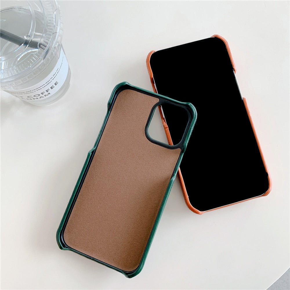 Diamond Pattern Leather Like Wallet iPhone Case-Fonally-