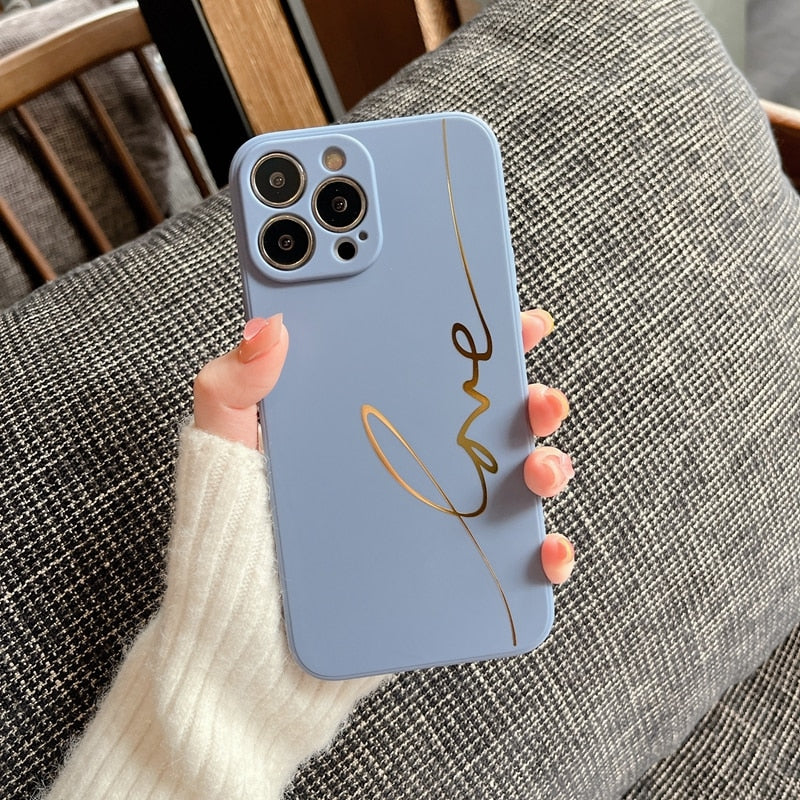Electroplated Love Silicone iPhone Case-Fonally-For iPhone 7 Plus or 8 Plus-Gray-