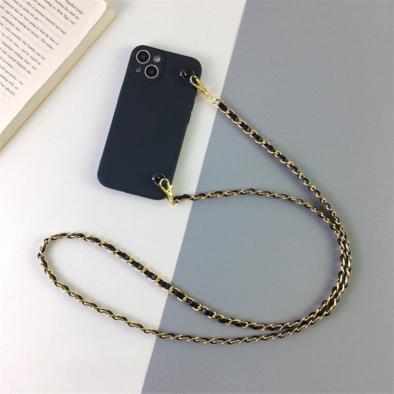 Elegant Crossbody Removable Strap Silicone iPhone case-Fonally-