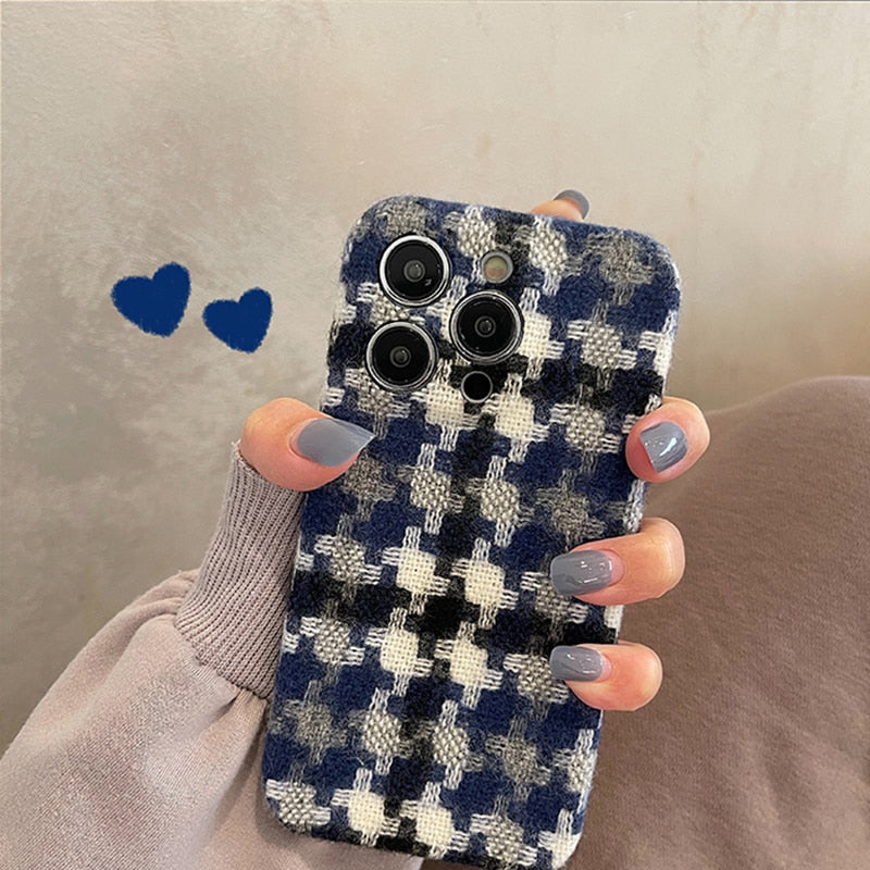 Flanelette Winter Warm iPhone Case-Fonally-