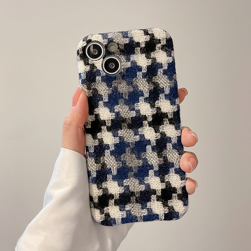 Flanelette Winter Warm iPhone Case-Fonally-