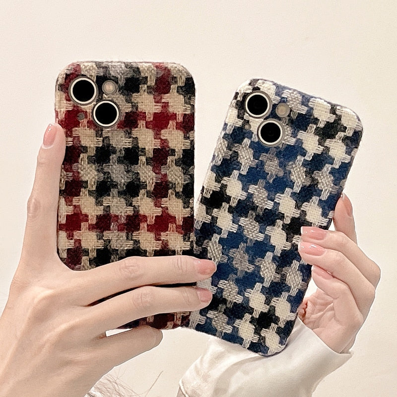 Flanelette Winter Warm iPhone Case-Fonally-