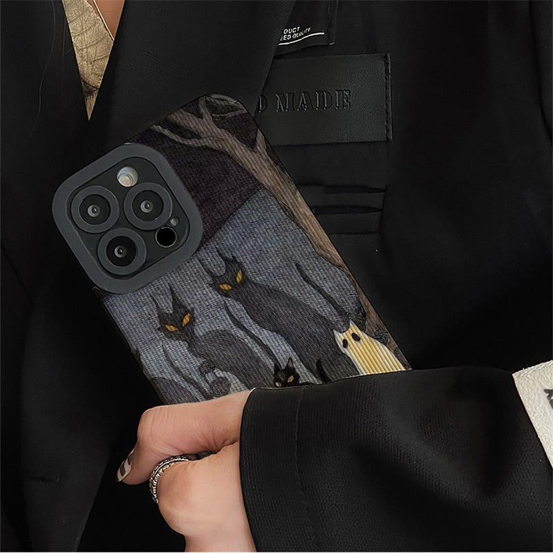 Funny Catwalk Shadow iPhone Case-Fonally-