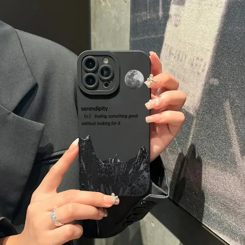 Gothic Style Black Lips iPhone Case-Fonally-