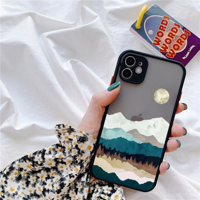 Hand-Painted Style Scenic iPhone Case-Fonally-For iPhone 13 Pro Max-Scenery 11-