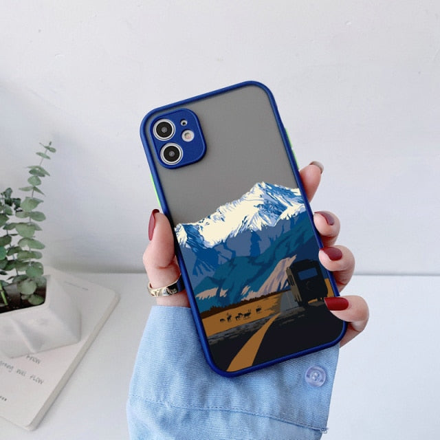Hand-Painted Style Scenic iPhone Case-Fonally-For iPhone 13 Pro Max-Scenery 12-