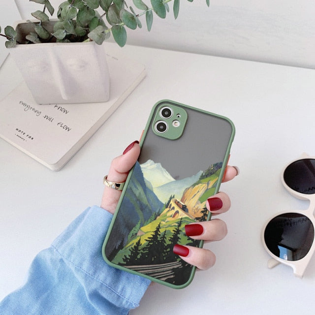 Hand-Painted Style Scenic iPhone Case-Fonally-For iPhone 13 Pro Max-Scenery 5-