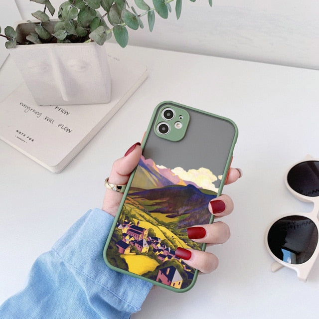 Hand-Painted Style Scenic iPhone Case-Fonally-For iPhone 13 Pro Max-Scenery 8-