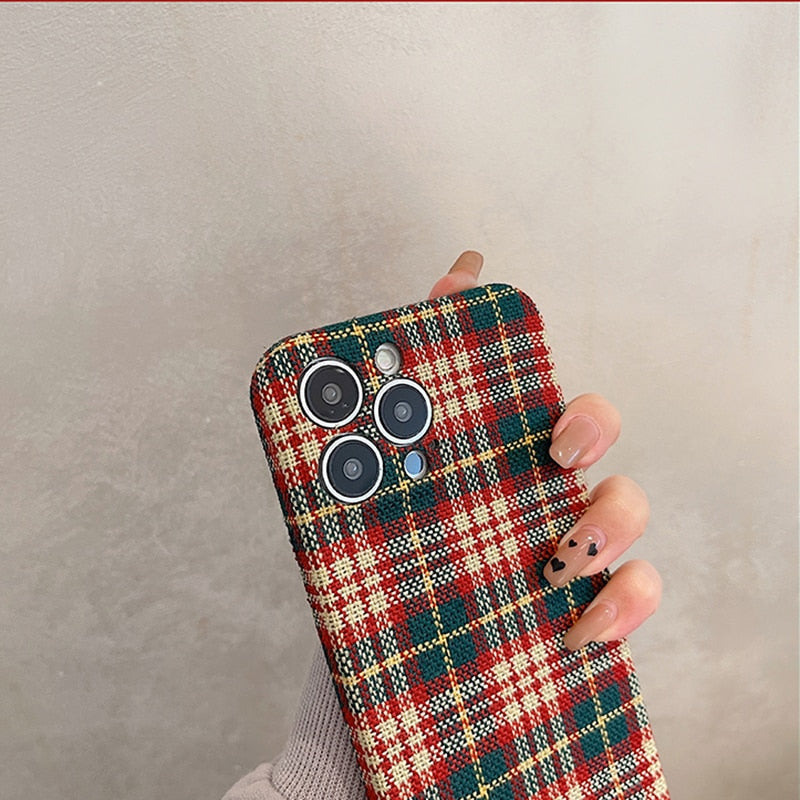 Holiday Plaid iPhone Case-Fonally-