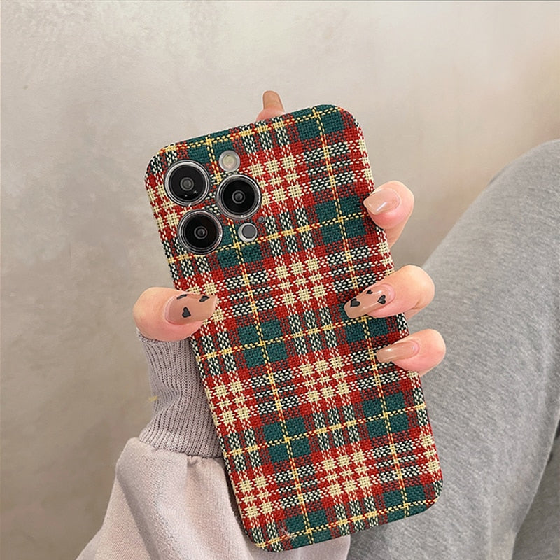 Holiday Plaid iPhone Case-Fonally-