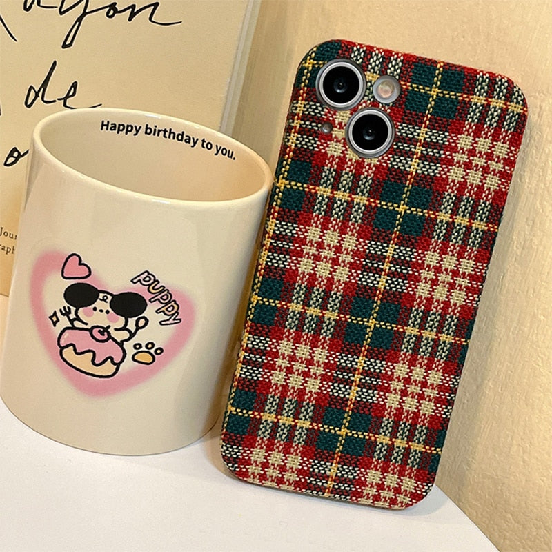 Holiday Plaid iPhone Case-Fonally-