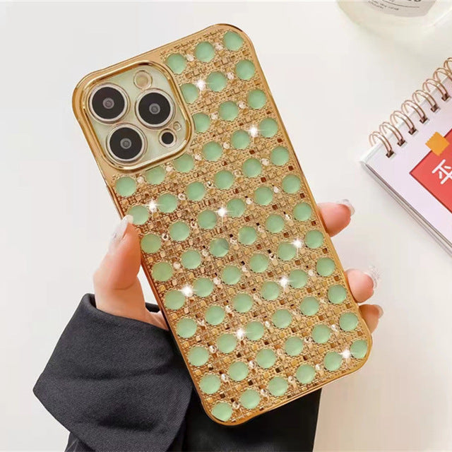 Jade Gemstones iPhone Case-Fonally-For iPhone 13 Pro Max-Green-