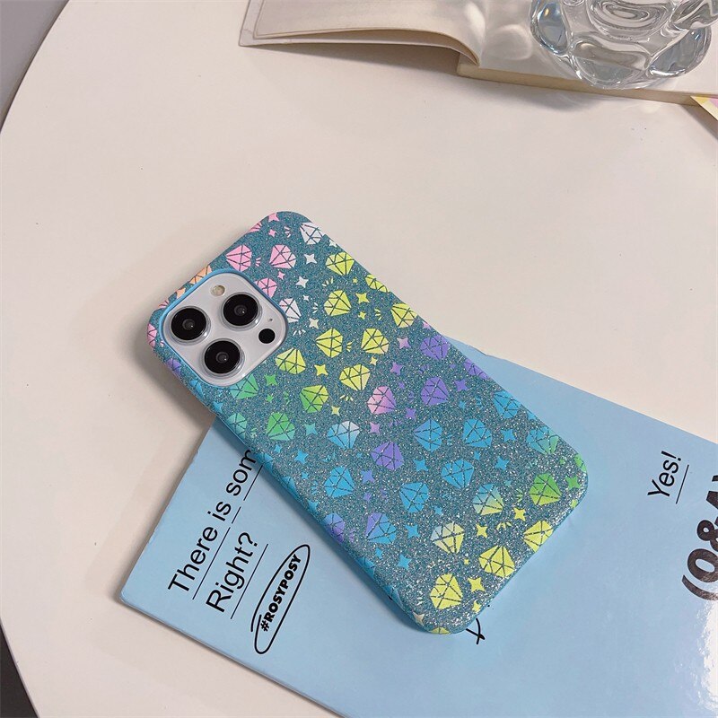 Laser Diamond Glittery iPhone Case-Fonally-