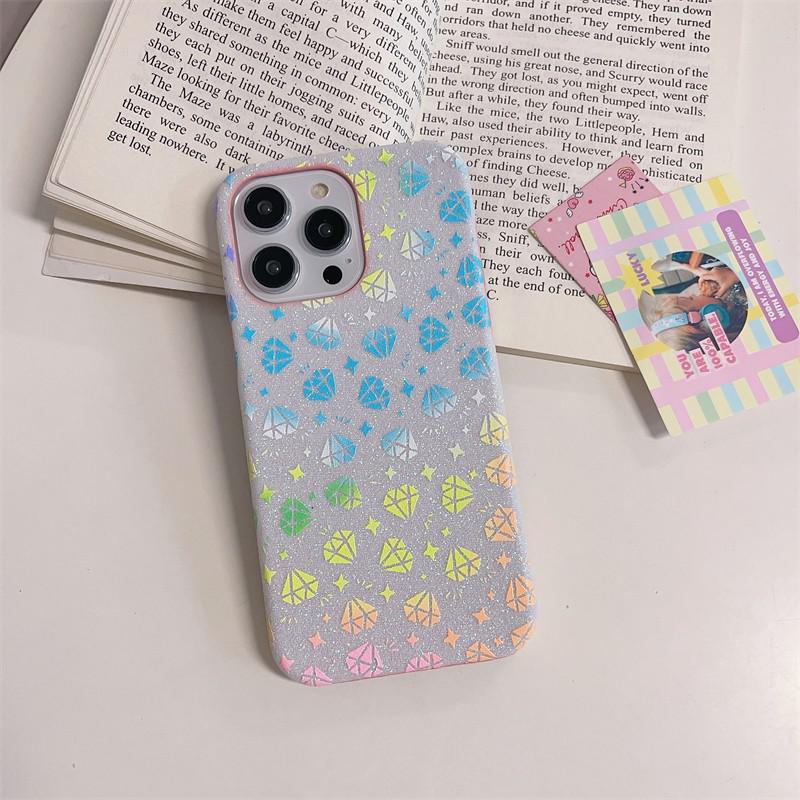 Laser Diamond Glittery iPhone Case-Fonally-For iPhone SE 2 or 3-B-