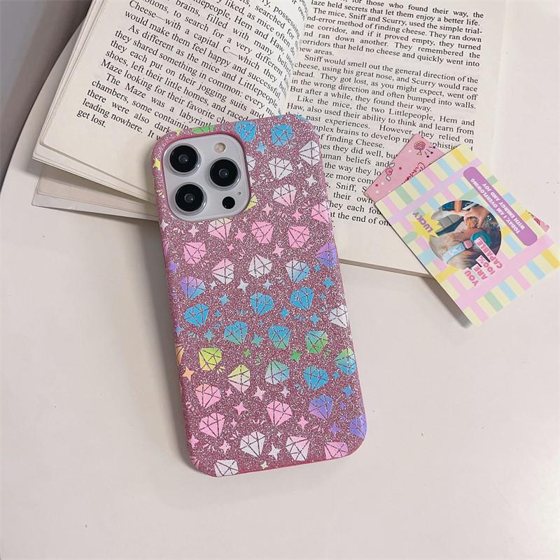 Laser Diamond Glittery iPhone Case-Fonally-For iPhone SE 2 or 3-C-