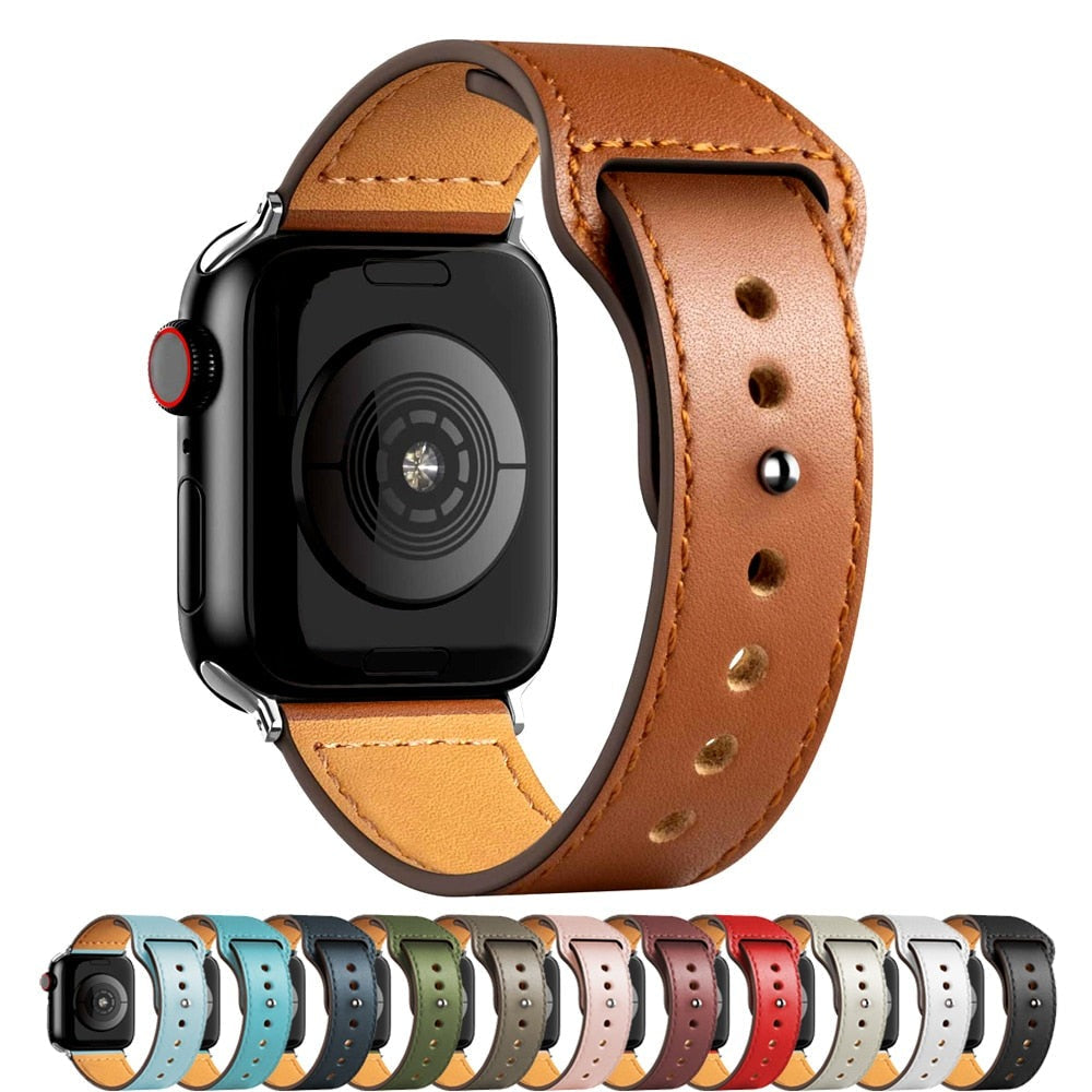 Leather Bands for New Apple Watch Series-Fonally-