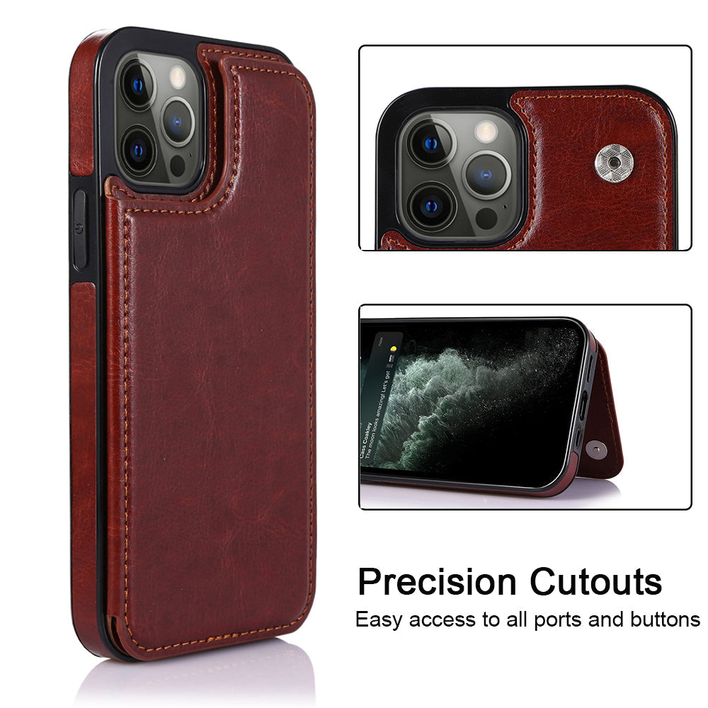 Leather Case with Wallet For iPhone-Fonally-