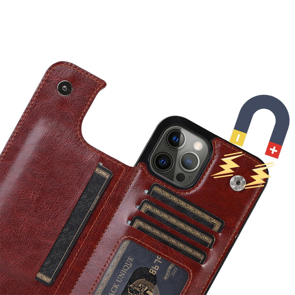 Leather Case with Wallet For iPhone-Fonally-