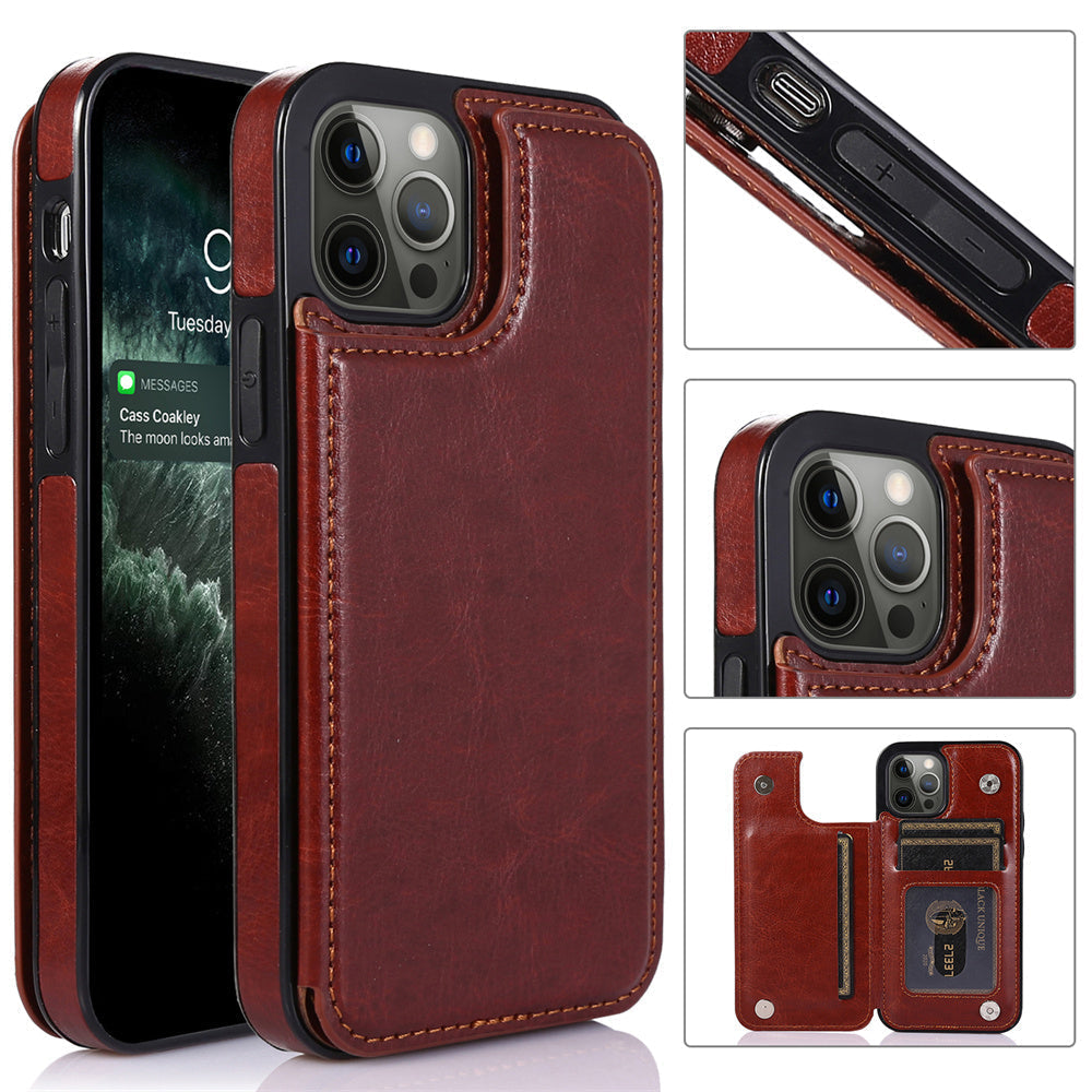 Leather Case with Wallet For iPhone-Fonally-